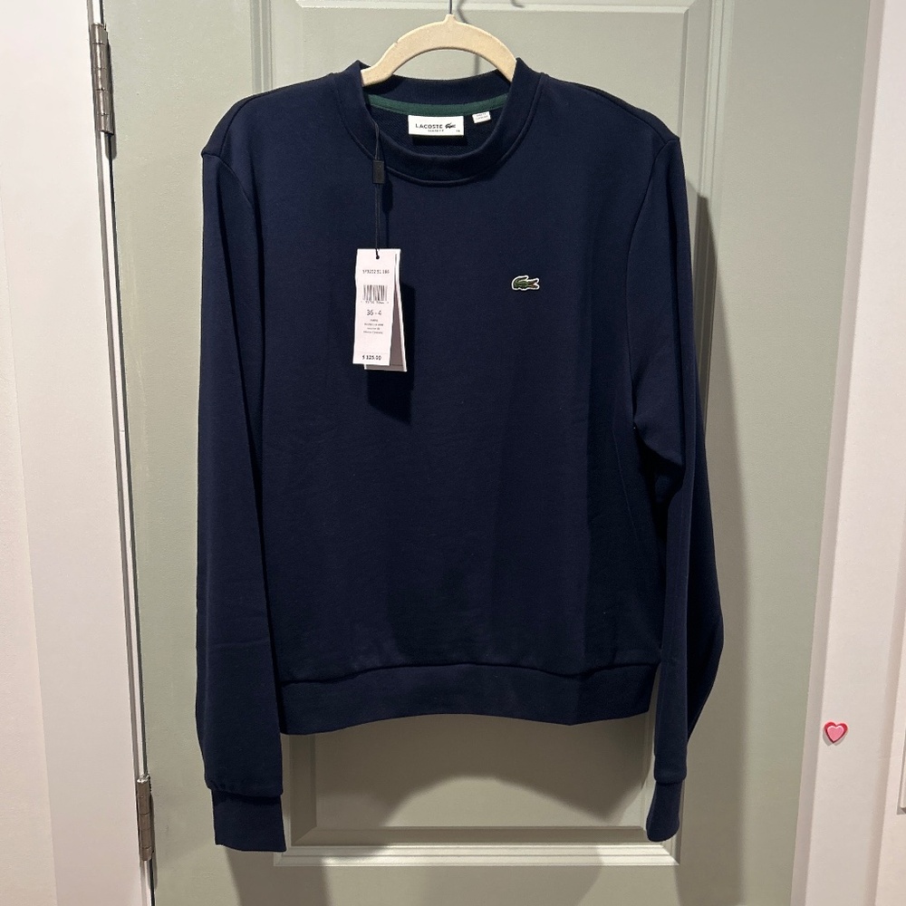 NWT Navy Lacoste Sweatshirt